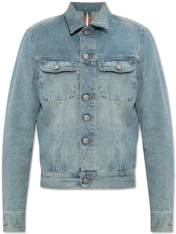 MM6 Maison Margiela Denim Jacket With Slit, Women's, Blue - MAISON MARGIELA - BALAAN 1