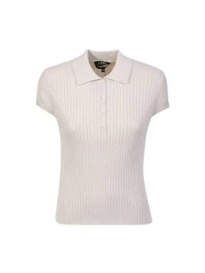 Jess Cotton Polo Shirt White - A.P.C. - BALAAN 2