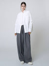 Striped Wide Pants Grey - ATHPLATFORM - BALAAN 7