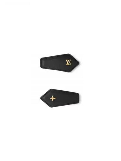 LV Backstage Leather Hair Clip Black - LOUIS VUITTON - BALAAN 2