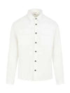 Organic Gabardine Buttoned Lens Long Slevee Shirt White - CP COMPANY - BALAAN 2