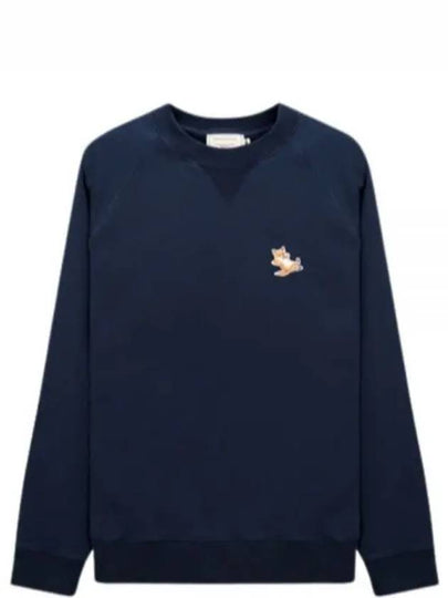 Chillax Fox Patch Classic Sweatshirt Navy - MAISON KITSUNE - BALAAN 2