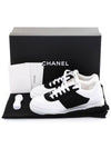 Chanel G45470 Suede Leather Two tone Logo Sneakers 37 - CHANEL - BALAAN 2