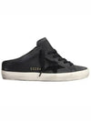 Superstar Sabot Suede Low Top Sneakers Black - GOLDEN GOOSE - BALAAN 2