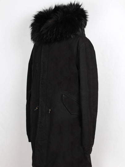 Mr and Mrs Spur Black Fur Hooded Jacket M - MR & MRS ITALY - BALAAN 2