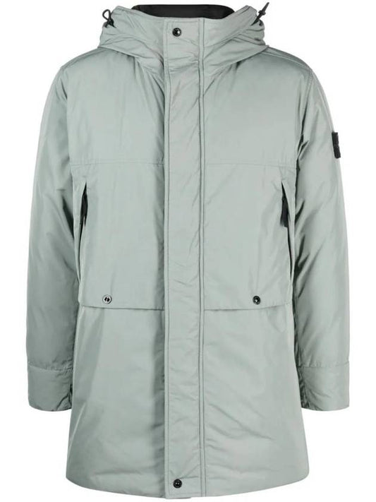 Wappen Patch Twill Down Parka Green - STONE ISLAND - BALAAN 1