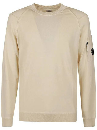 Sea Island Lens Knit Top Beige - CP COMPANY - BALAAN 1