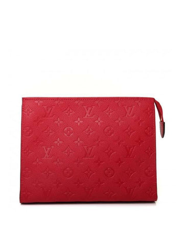 Monogram Toilette Pouch Bag Red - LOUIS VUITTON - BALAAN 1