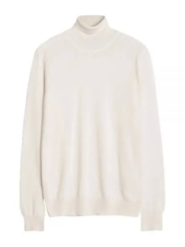 Lyd Merino Wool Turtleneck Cloud White - J.LINDEBERG - BALAAN 2