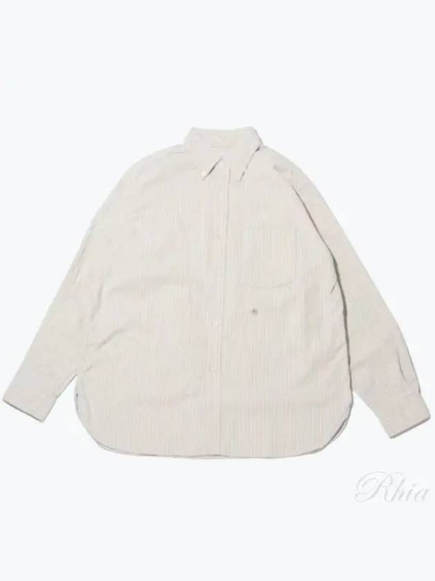 Button Down Striped Wind Shirt SUGF352 BE - NANAMICA - BALAAN 1