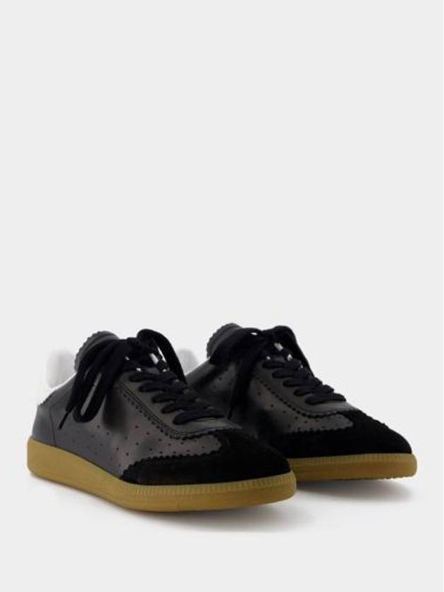 Bryce Logo Tab Low Top Sneakers Black - ISABEL MARANT - BALAAN 3