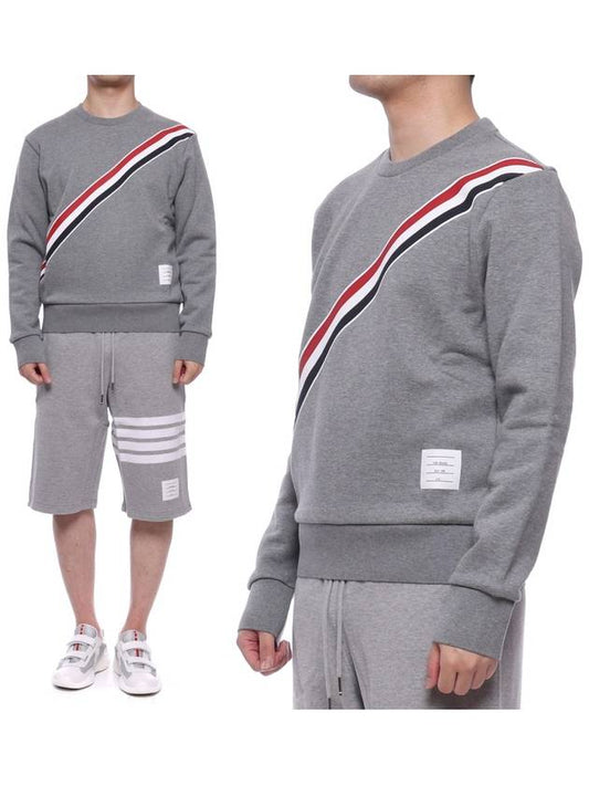 4 Bar Stripe Sweatshirt Grey - THOM BROWNE - BALAAN 2