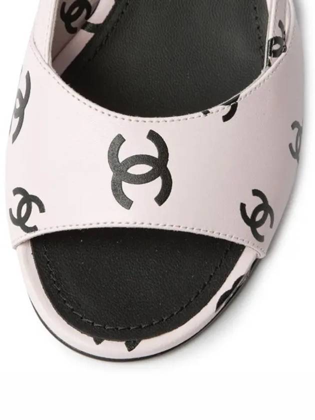 CC logo printed lambskin sandals G38976 - CHANEL - BALAAN 3