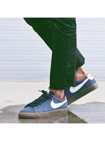 SB Blazer Low Top Sneakers Blue - NIKE - BALAAN 2