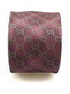 GG Pattern Slim Silk Tie Red - GUCCI - BALAAN 5