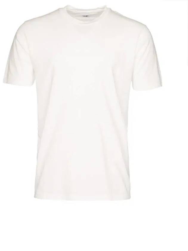 Logo Backprint Cotton Short Sleeve T-Shirt White - CP COMPANY - BALAAN 3