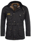 Men's International A7 Wax Slim Jacket Black - BARBOUR - BALAAN 2