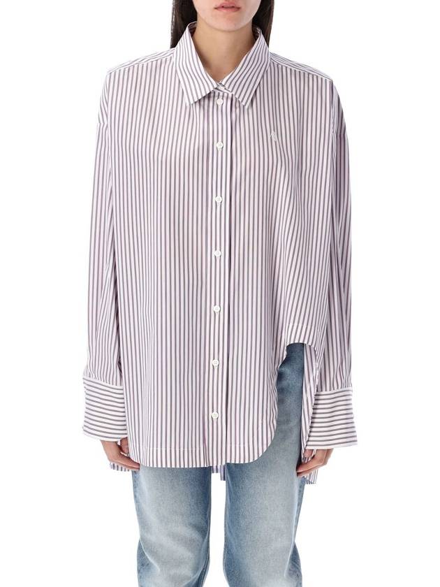 The Attico Diana Striped Shirt - THE ATTICO - BALAAN 1