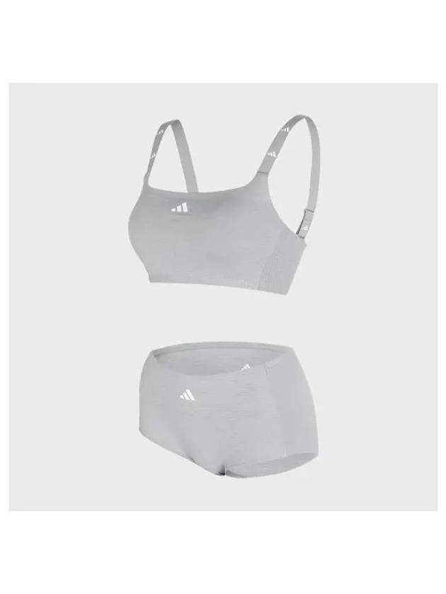 adidas UNDERWEAR Performance Aero Ready Hybrid Bra Panties M GY - ADIDAS - BALAAN 1