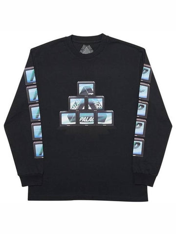 PTV TV long sleeve PTV LONGSLEEVE BLACK black - PALACE - BALAAN 1