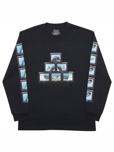 PTV TV long sleeve PTV LONGSLEEVE BLACK black - PALACE - BALAAN 1