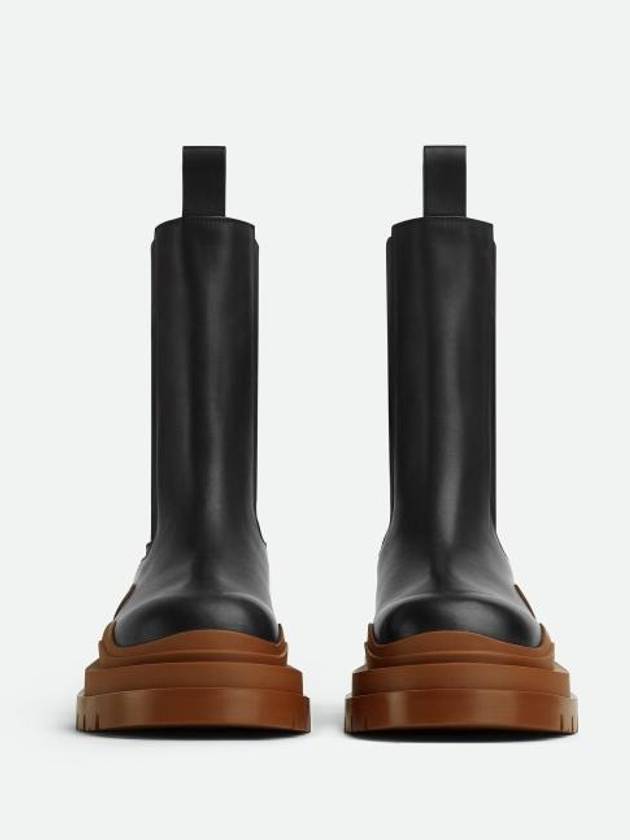 Tire Chelsea Boots Black Orange - BOTTEGA VENETA - BALAAN 3