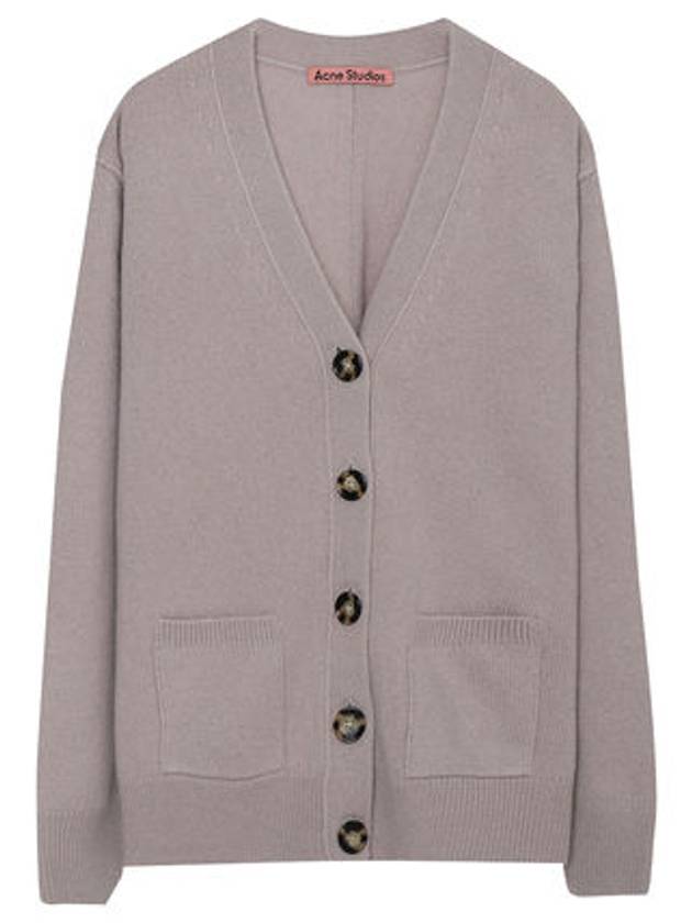 Wool Blend Cardigan Cold Beige - ACNE STUDIOS - BALAAN 2