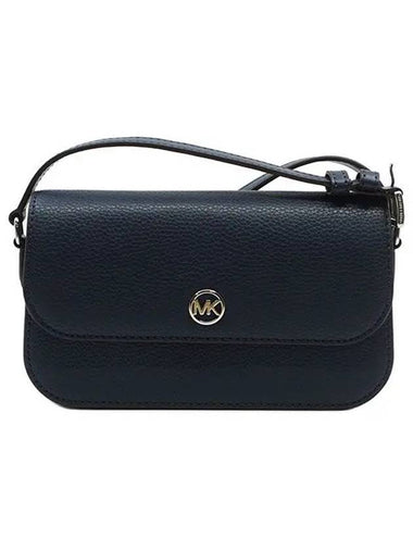 Jetset Travel Small Pebble Leather Cross Bag Navy 35F4GTVC1L - MICHAEL KORS - BALAAN 1