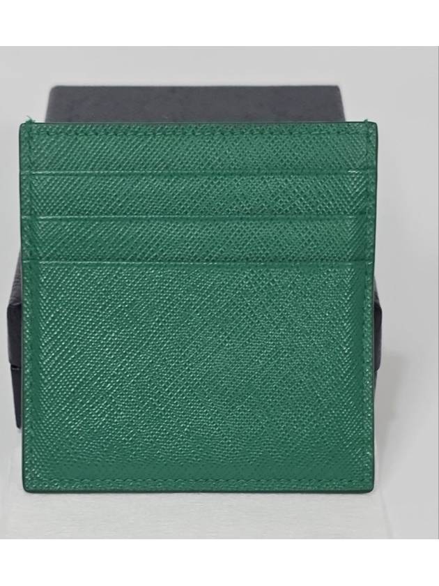 Triangular logo Saffiano card wallet - PRADA - BALAAN 3