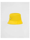 Re-Nylon Triangle Logo Bucket Hat Yellow - PRADA - BALAAN 2