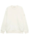 Waffen Patch Ghost Piece Cotton Sweatshirt Ivory - STONE ISLAND - BALAAN 3