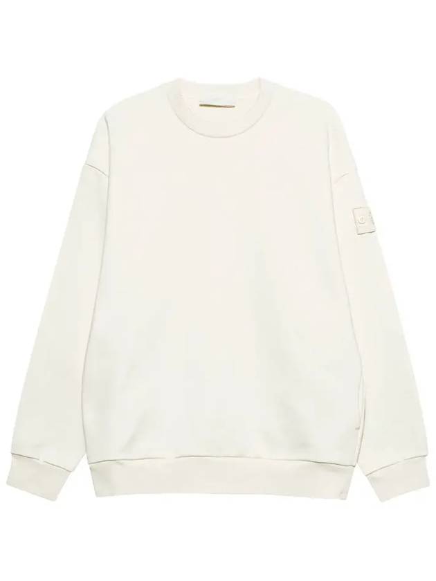 Waffen Patch Ghost Piece Cotton Sweatshirt Ivory - STONE ISLAND - BALAAN 3