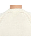 Men’s Merino Wool Knit Top White - TEN C - BALAAN 8