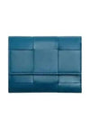 Cassette Tri-Fold Zipper Half Wallet Blue - BOTTEGA VENETA - BALAAN 2