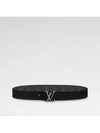 LV Initiales Reversible Monogram Leather Belt Black - LOUIS VUITTON - BALAAN 4