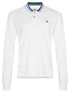 ORB Striped Collar Long Sleeve Polo Shirt White - VIVIENNE WESTWOOD - BALAAN 2