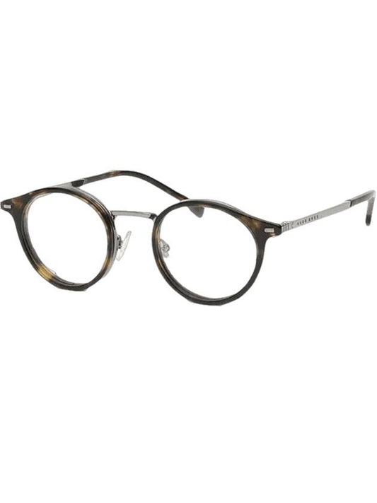 Eyewear Round Titanium Eyeglasses Havana - HUGO BOSS - BALAAN 1