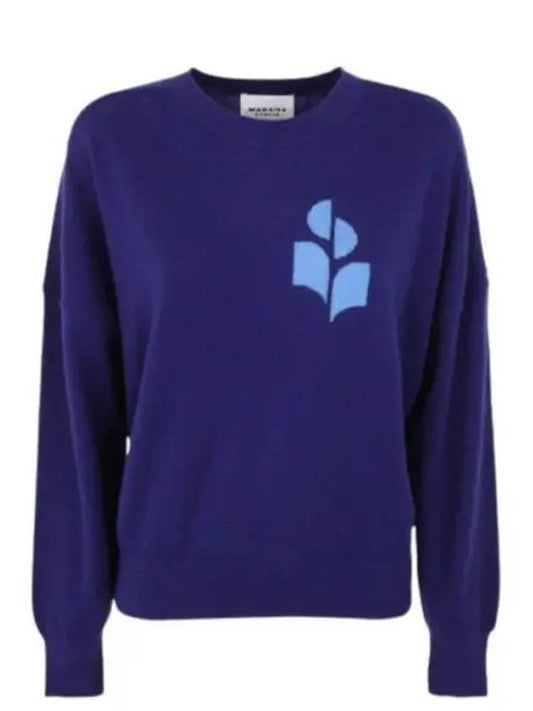 Marisans Logo Knit Top Blue - ISABEL MARANT - BALAAN 2