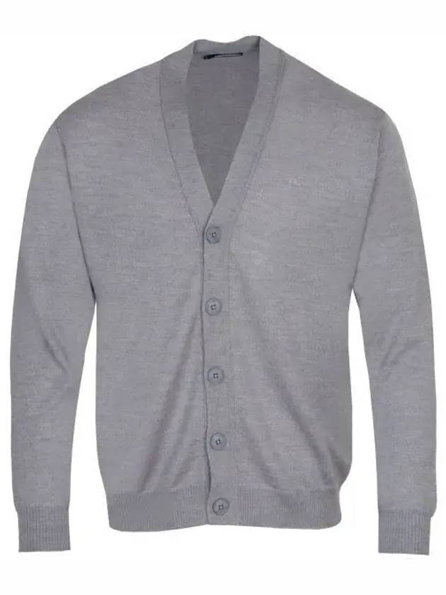 Lucas Merino Wool Knit Cardigan Grey - J.LINDEBERG - BALAAN 2