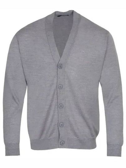 Lucas Merino Wool Knit Cardigan Grey - J.LINDEBERG - BALAAN 2