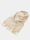 Check Cashmere Scarf Beige - BURBERRY - BALAAN 2