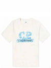 24/1 Jersey Artisanal Logo Short Sleeve T-Shirt White - CP COMPANY - BALAAN 2