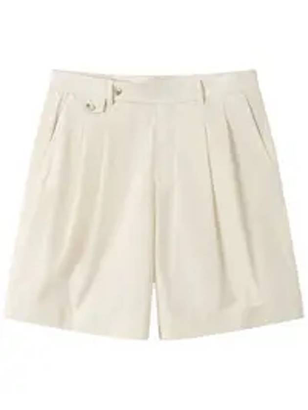 Tutu Cotton Shorts Ivory - SOLEW - BALAAN 1