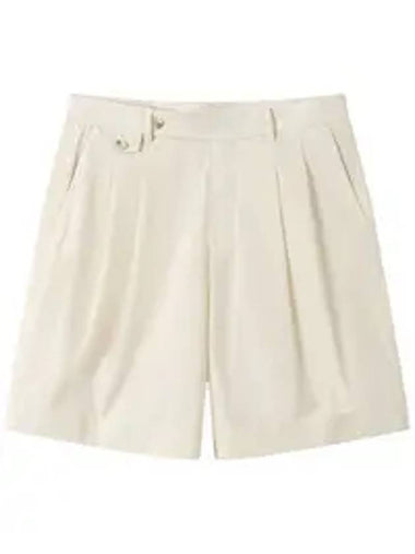 Tutu Cotton Shorts Ivory - SOLEW - BALAAN 1