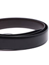 Gancini Reversible Adjustable Calfskin Leather Belt Black - SALVATORE FERRAGAMO - BALAAN 5