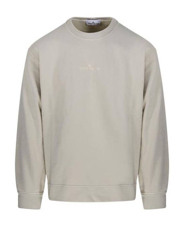 Logo Crew Neck Sweatshirt Off White - STONE ISLAND - BALAAN 1