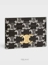 Triomphe Canvas Two-Tone Card Wallet Black - CELINE - BALAAN 3