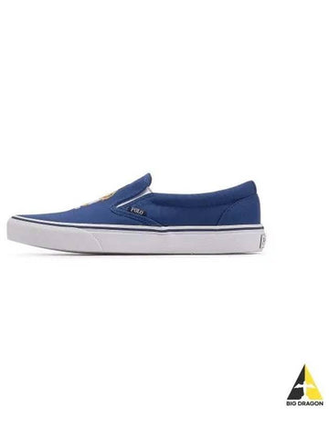 Kitten Polo Bear Slip On Sneakers Dark Blue - POLO RALPH LAUREN - BALAAN 1