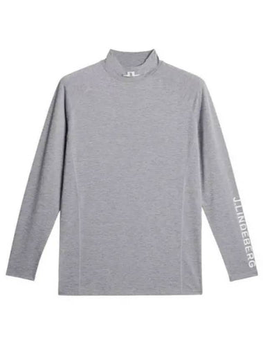 Men's Aelo Soft Compression Long Sleeve T-Shirt Grey - J.LINDEBERG - BALAAN 1