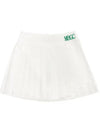 MBGC PLEATS LAYERED SKIRT MBGC embroidery sporty pleated skirt WHITE - MONBIRDIE GOLF - BALAAN 7